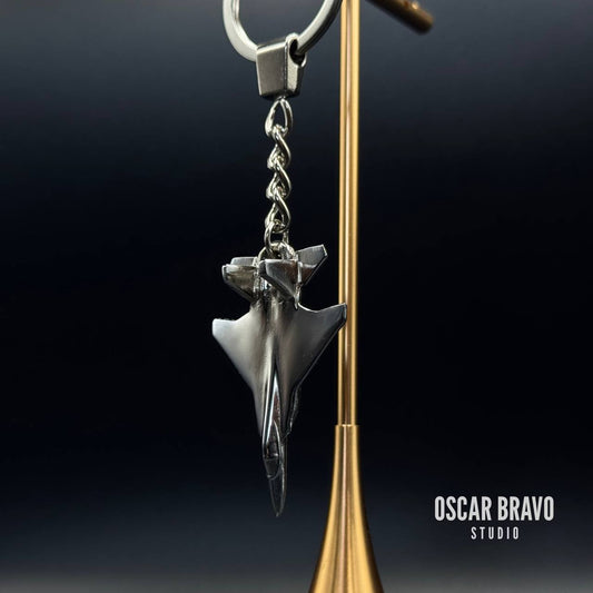 F-15 Eagle Keychain – Fighter Jet Keyring for Men, Air Force & Navy Pilot Gift, Military Aircraft Key Holder, Aviation Lover Gift OSCAR BRAVO STUDIO