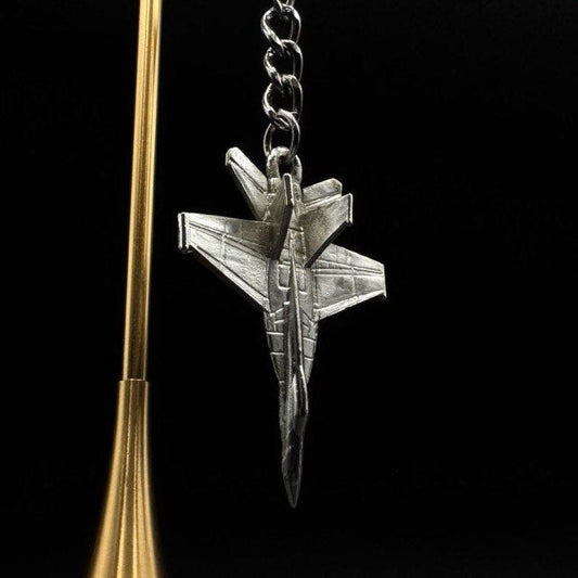 F18 Hornet Keychain | Fighter Jet Keyring for Pilots, Navy Veterans, and Aviation Enthusiasts OSCAR BRAVO STUDIO