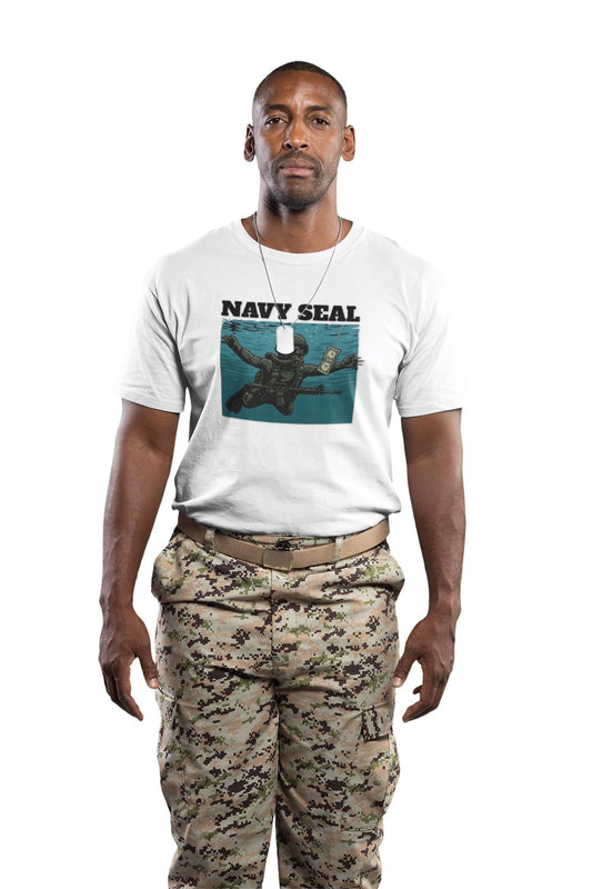 Navy Seal Graphic T-Shirt, Vintage Style Unisex Tee, Military Inspired Apparel, Perfect Gift for Veterans and Active Duty, Casual Wear Mağazam