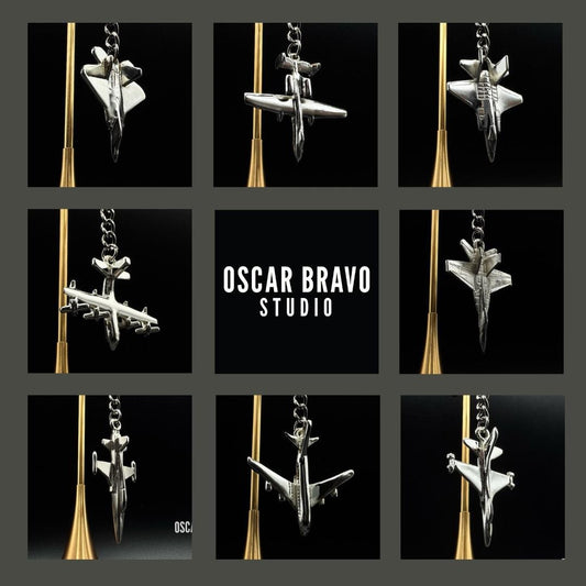 Silver Toned Keychains, F22 ,F18 ,F35, F16,A10 Warthog, Airbus, Boeing Mağazam