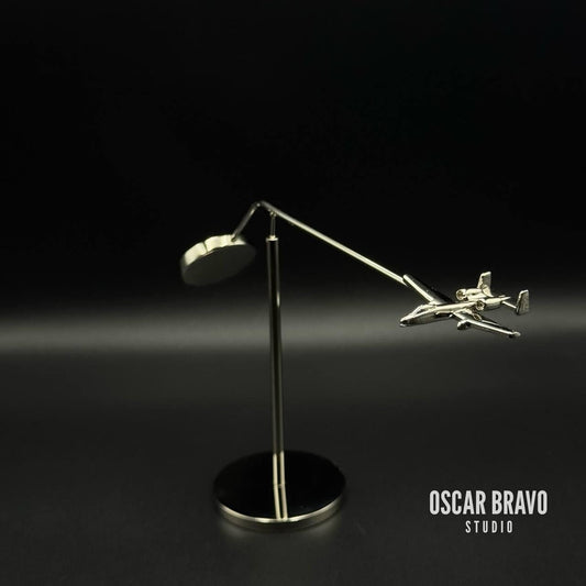 A10 Thunderbolt Warthog Model – Desktop Balance Sculpture, Pilot Gift, Military Jet Collectible OSCAR BRAVO STUDIO