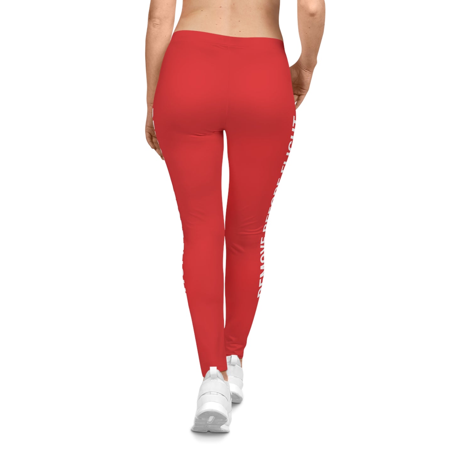 Remove Before Flight Aviation Leggings — Women’s Casual Pilot Leggings Printify