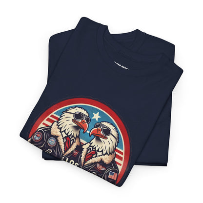 Los Pilot Hermanos Funny Pilot T-Shirt – Vintage Aviator Tee, Patriotic Flight Gift for Men & Women, Unisex Heavy Cotton Shirt Printify