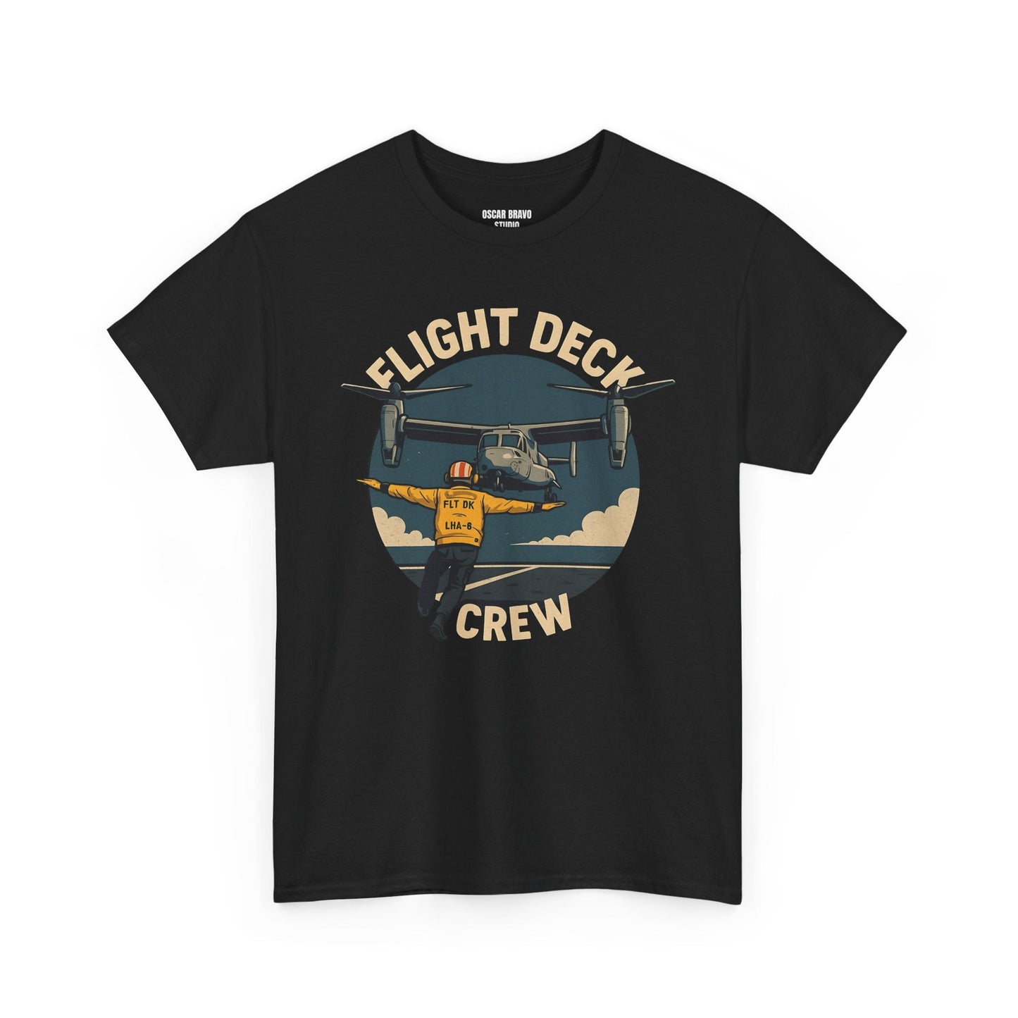 Flight Deck Crew Shirt - US Navy & Air Force Apparel, Pilots, Technicians, Aviation Gifts, Unisex Tee, Military Clothing Printify