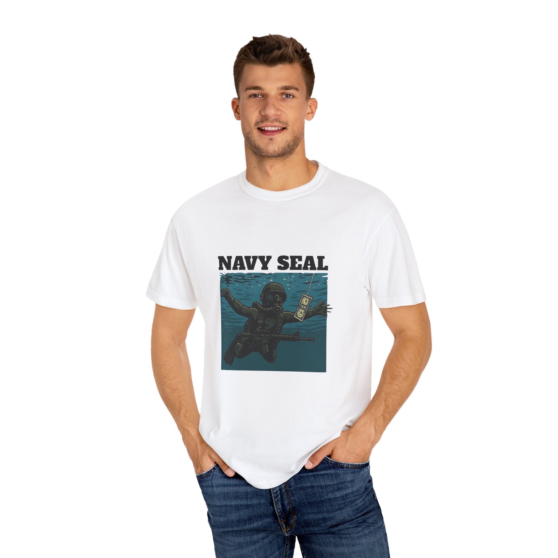 Navy Seal Graphic T-Shirt, Vintage Style Unisex Tee, Military Inspired Apparel, Perfect Gift for Veterans and Active Duty, Casual Wear Printify