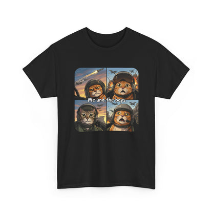Cat Squad "Me and the Boys" Pilot T-Shirt Printify