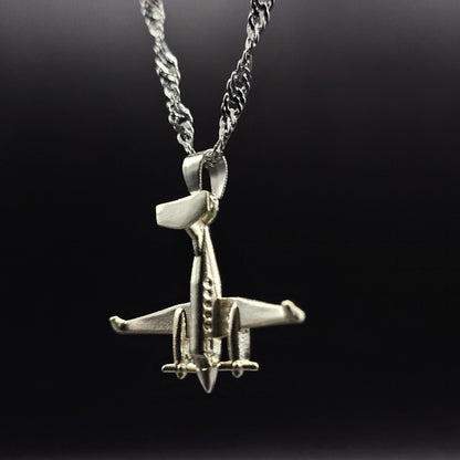 Minimalist Airplane Necklace, King Air C90 Inspired Pendant, Aviation Gift for Pilots and Cadets OSCAR BRAVO STUDIO