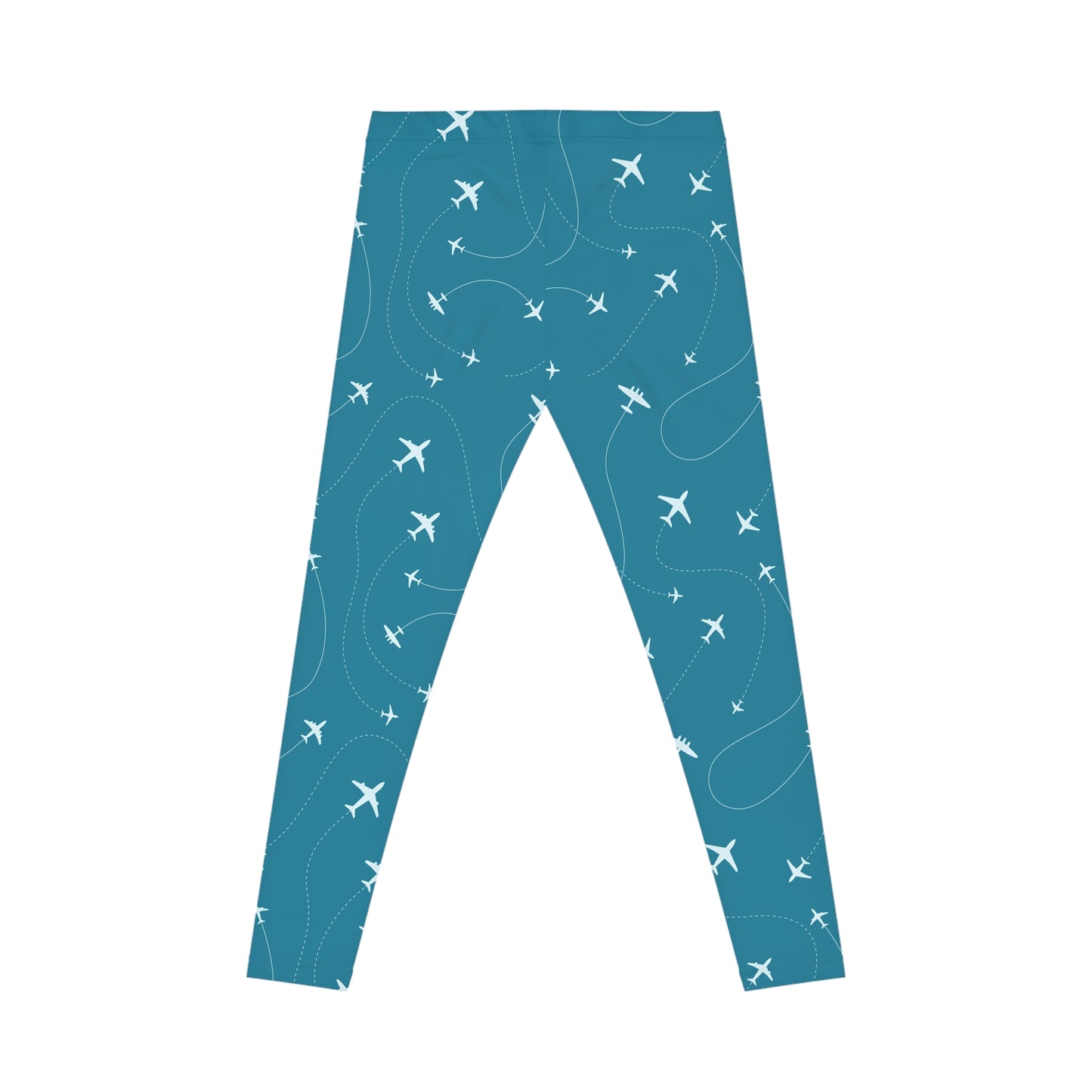 Pilot Airplane Pattern Women's Leggings — All-Over-Print Casual Leggings Printify