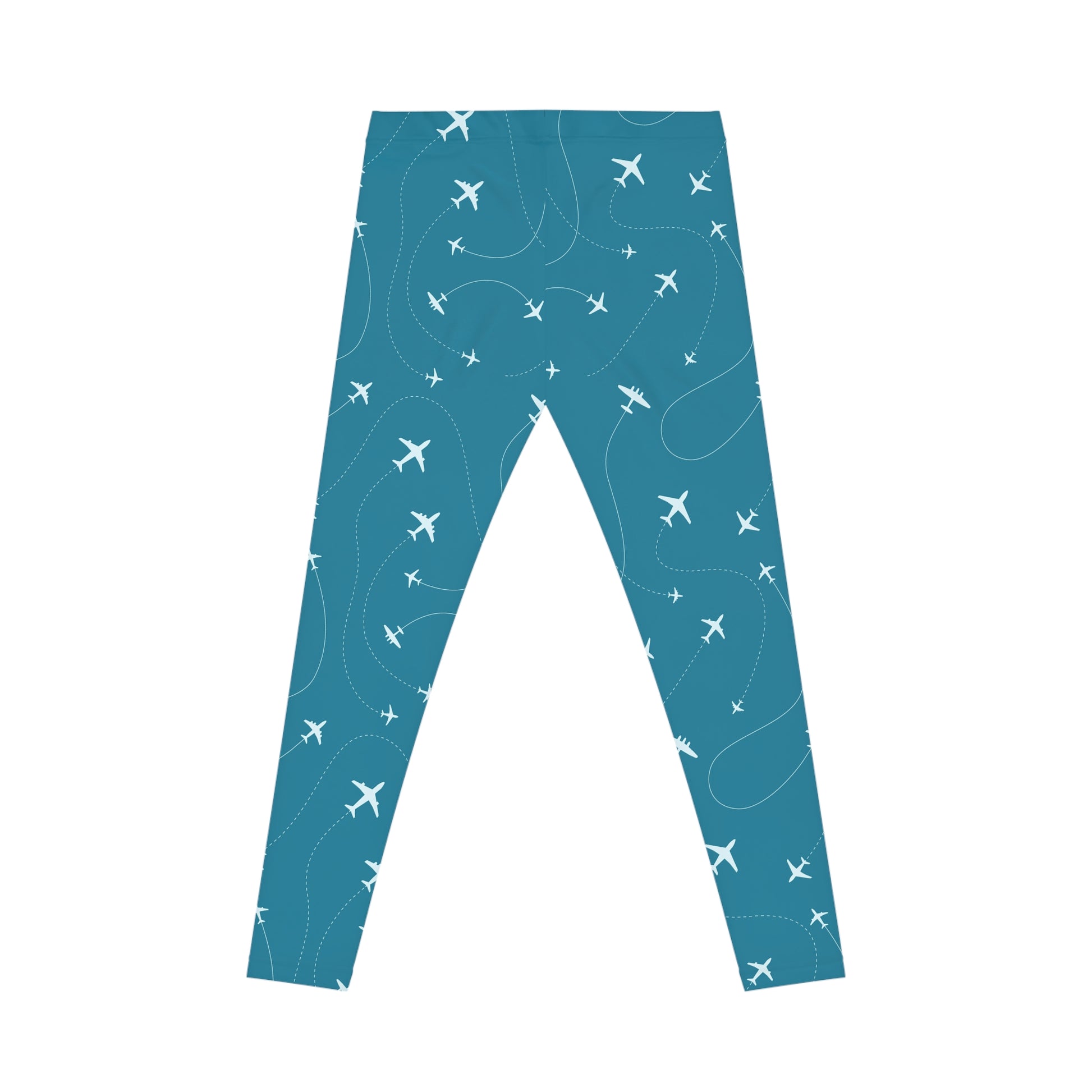 Pilot Airplane Pattern Women's Leggings — All-Over-Print Casual Leggings Printify