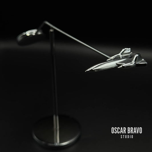SR-71 Blackbird Balance Model: Chrome Aviation Sculpture OSCAR BRAVO STUDIO