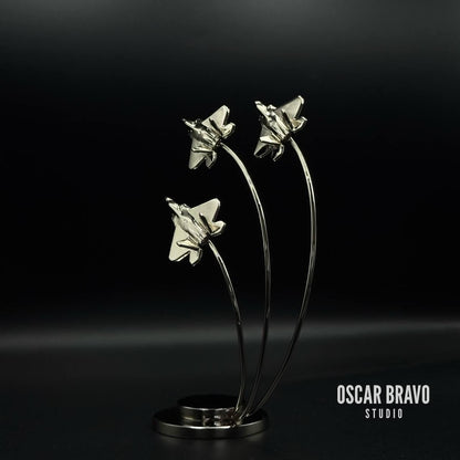 F22 Raptor Formation Model – Fighter Jet Display, Aviation Desk Decor, Gift for Pilots, Aircraft Mechanics, Veterans & Aircrew Mağazam