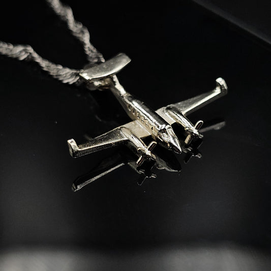 Minimalist Airplane Necklace, King Air C90 Inspired Pendant, Aviation Gift for Pilots and Cadets OSCAR BRAVO STUDIO