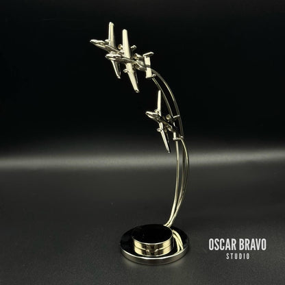 A10 Warthog Formation Model – Fighter Jet Display, Pilot Gift, Aircrew & Veteran Collectible, Military Desk Decor OSCAR BRAVO STUDIO