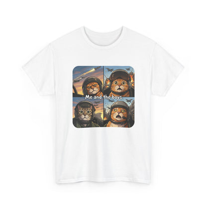 Cat Squad "Me and the Boys" Pilot T-Shirt Printify