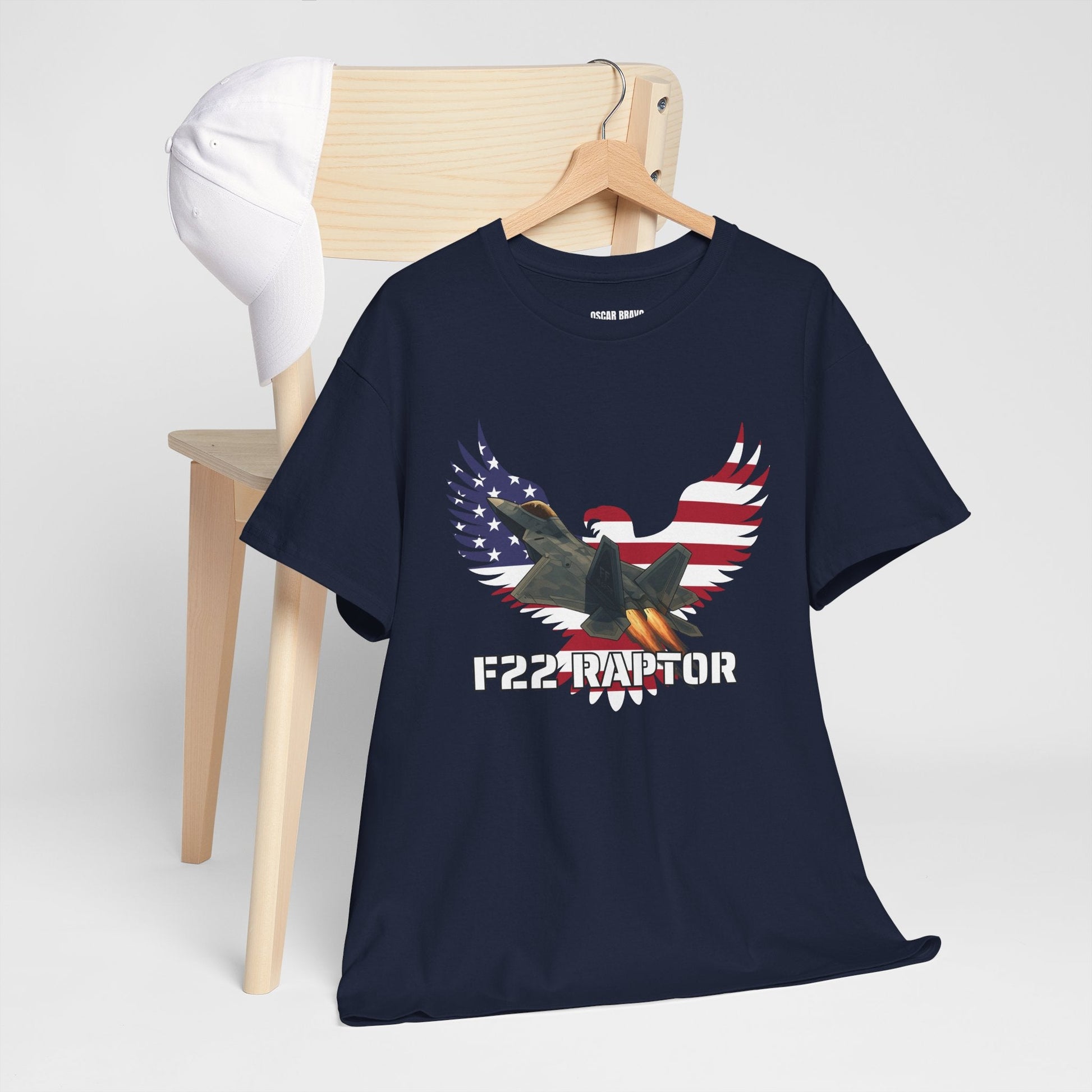 F-22 Raptor Eagle Tee | Patriotic T-Shirt, USA Flag Shirt, Military Inspired Apparel, Aviation Gift, Casual Outfit Printify