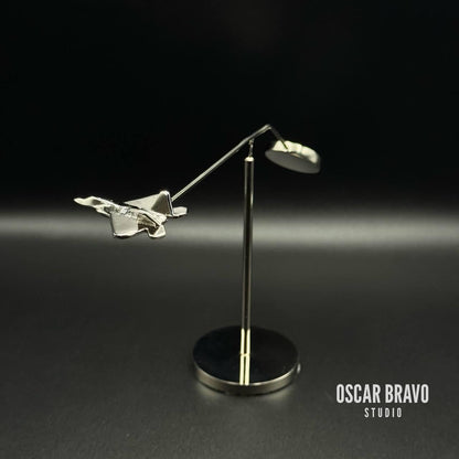 F22 Raptor Balance Sculpture – Fighter Jet Desk Decor, Aviation Gift for Pilots OSCAR BRAVO STUDIO