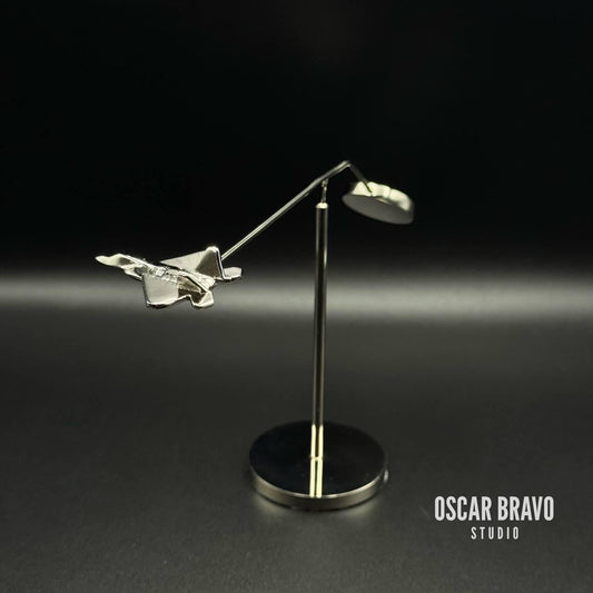 F22 Raptor Balance Sculpture – Fighter Jet Desk Decor, Aviation Gift for Pilots OSCAR BRAVO STUDIO