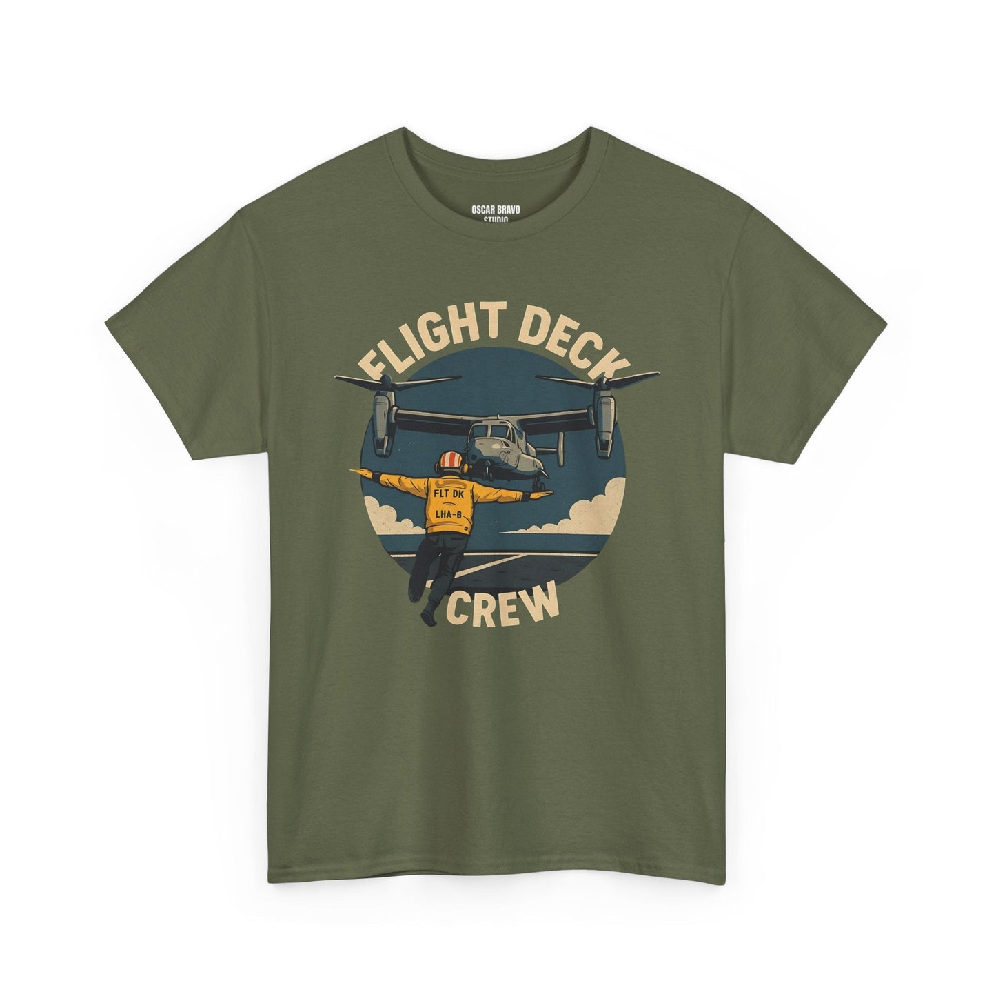 Flight Deck Crew Shirt - US Navy & Air Force Apparel, Pilots, Technicians, Aviation Gifts, Unisex Tee, Military Clothing Printify