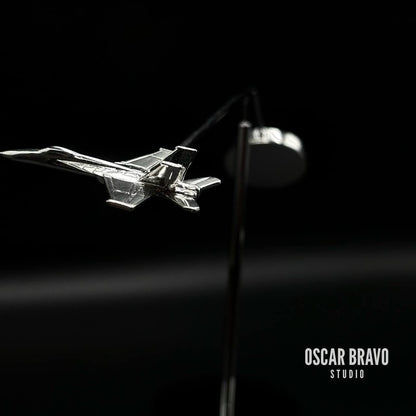 F18 Hornet Balance Model | Floating Fighter Jet Desk Art for Pilots, Veterans, and Aviation Fans OSCAR BRAVO STUDIO