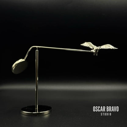 American Bald Eagle Figurine – Floating Balance Model, Veteran & Pilot Gift, Rotating Eagle Statue OSCAR BRAVO STUDIO