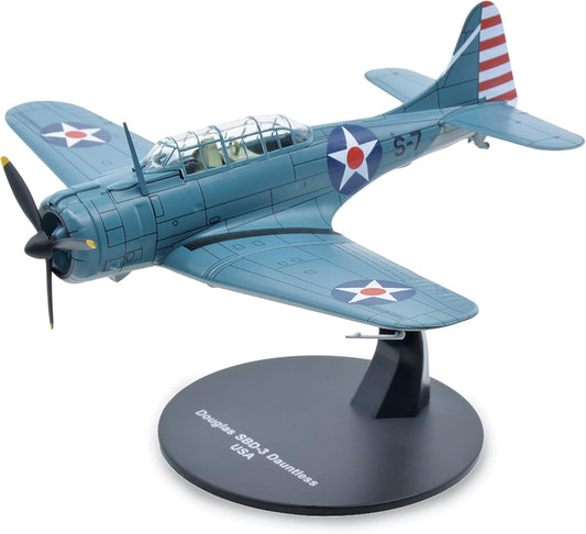 1:72 Douglas SBD-3 Dauntless Bomber Plane – U.S. Navy 1938 Diecast Model by Warbirds of WWII OSCAR BRAVO STUDIO
