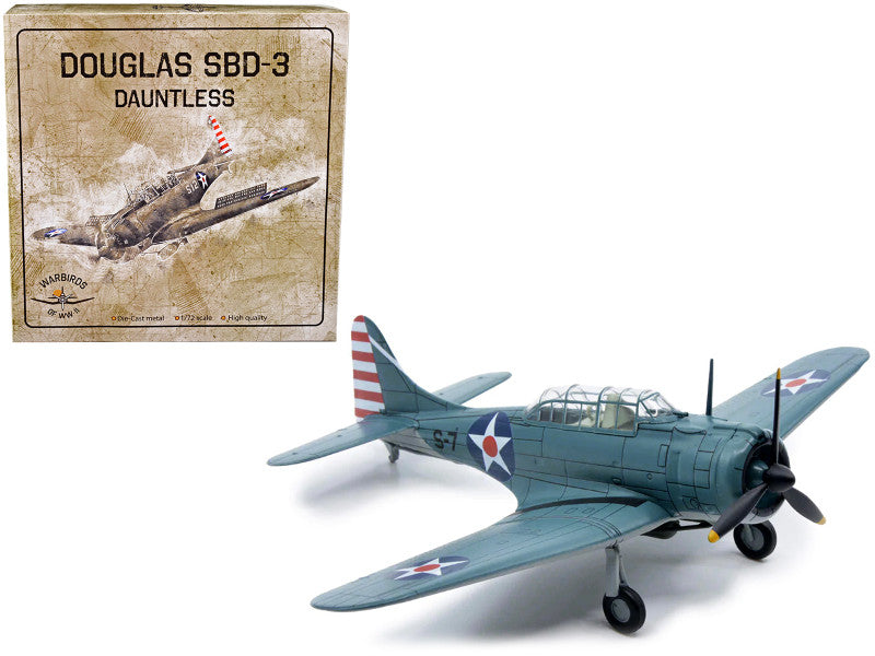 1:72 Douglas SBD-3 Dauntless Bomber Plane – U.S. Navy 1938 Diecast Model by Warbirds of WWII OSCAR BRAVO STUDIO