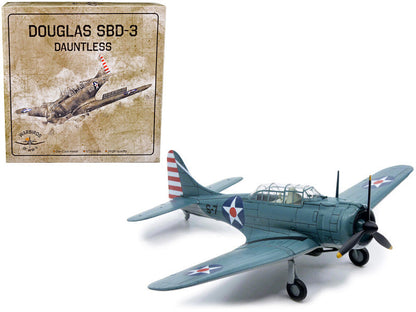 1:72 Douglas SBD-3 Dauntless Bomber Plane – U.S. Navy 1938 Diecast Model by Warbirds of WWII OSCAR BRAVO STUDIO