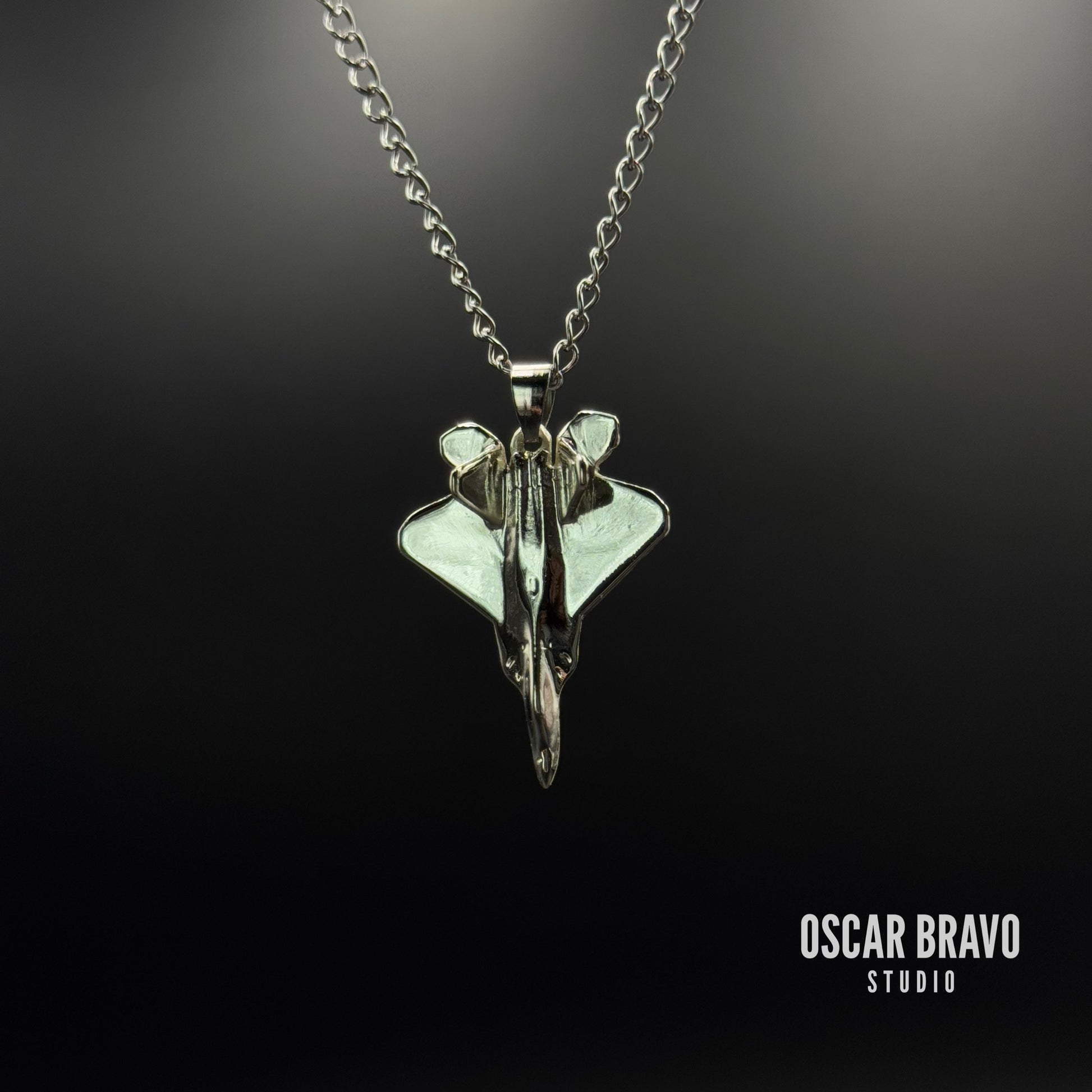 F-22 Raptor Necklace – Aviation Jewelry for Pilots and Military Fans OSCAR BRAVO STUDIO