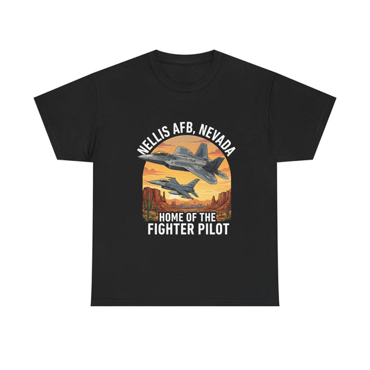 Nellis AFB Nevada Patriot T-Shirt — Nellis AFB Military Pride Tee Printify