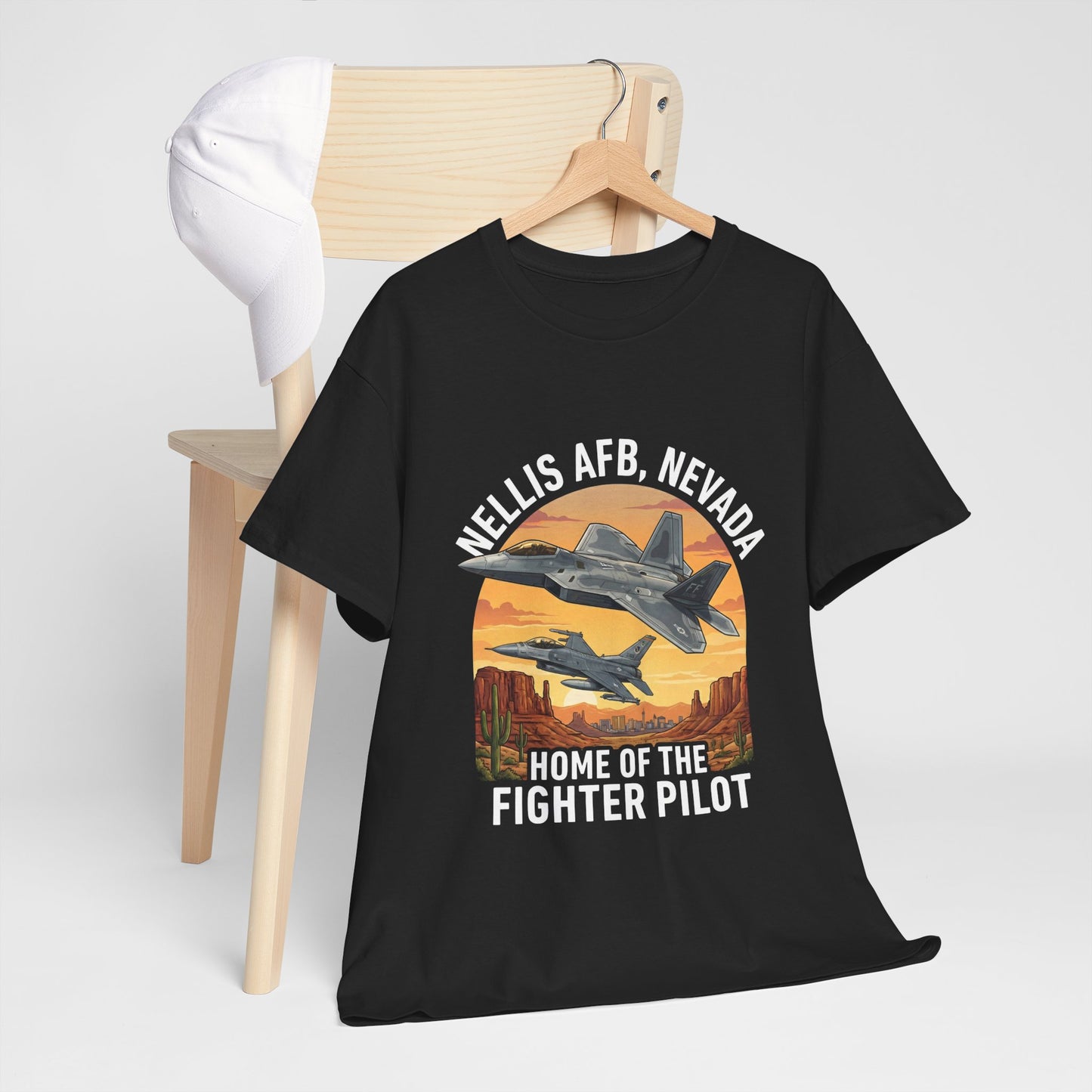 Nellis AFB Nevada Patriot T-Shirt — Nellis AFB Military Pride Tee Printify