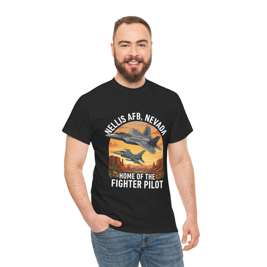 Nellis AFB Nevada Patriot T-Shirt — Nellis AFB Military Pride Tee Printify