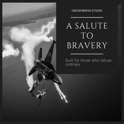 F-22 F-35 F-16 Formation Aircraft Model | Chrome Fighter Jet Figurine | Air Force Gift | Pilot Gift | Aviation Decor OSCAR BRAVO STUDIO