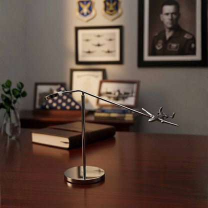 A10 Fighter Jet Scale Model – Chrome Balance Desk Sculpture for Pilots, Veterans and Aviation Collectors OSCAR BRAVO STUDIO