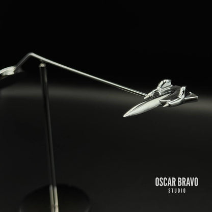 SR-71 Blackbird Balance Model: Chrome Aviation Sculpture OSCAR BRAVO STUDIO