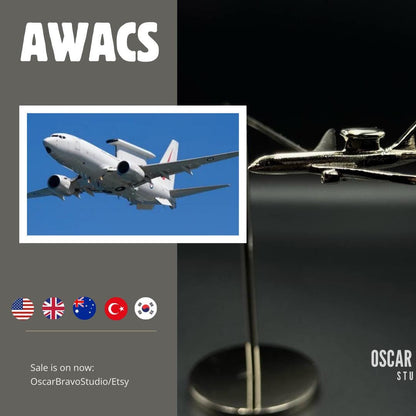 Boeing E-7 Wedgetail Balance Model: AWACS Aircraft Display OSCAR BRAVO STUDIO